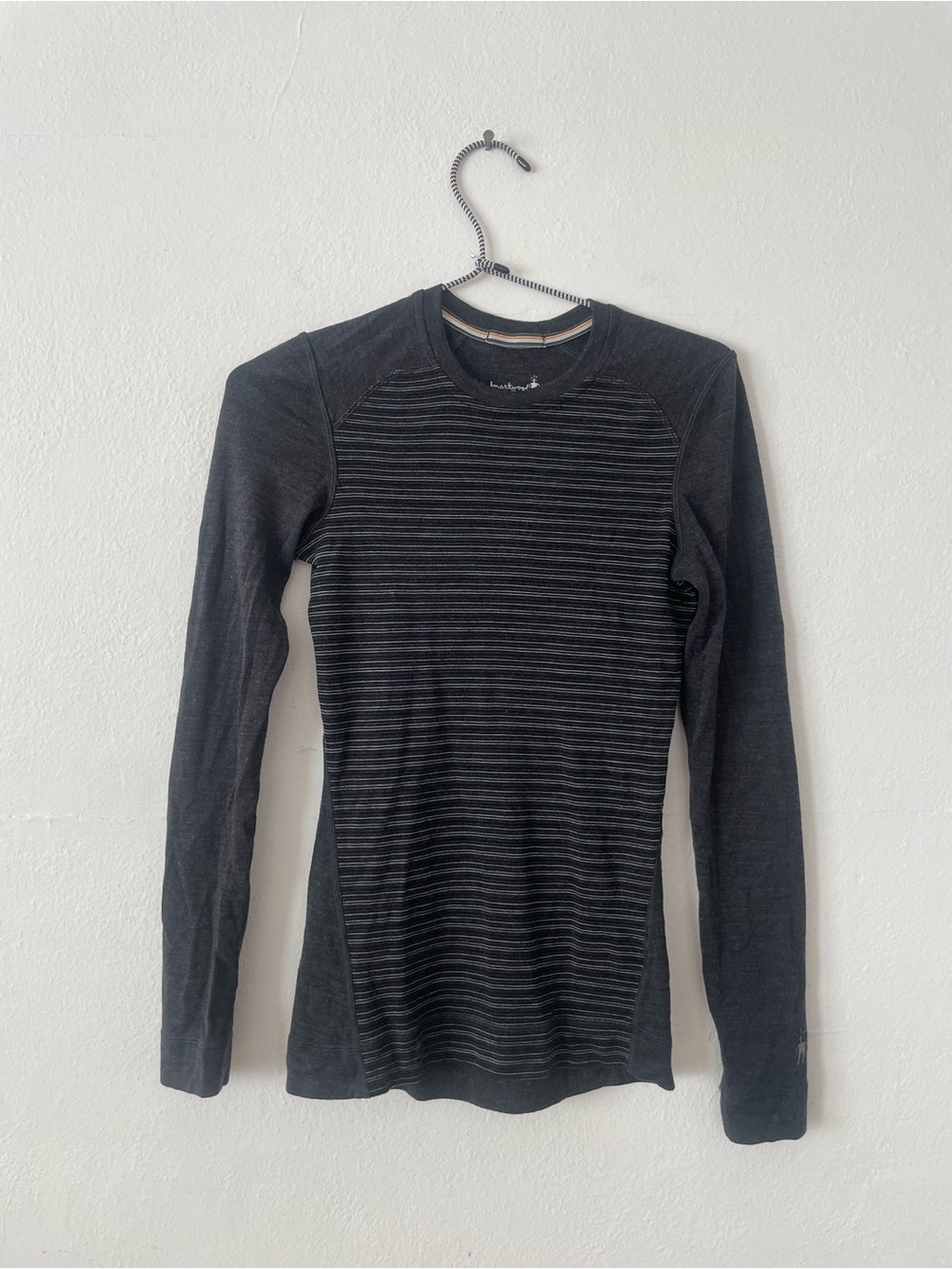 Smartwool Black Striped Long-Sleeve Sweater